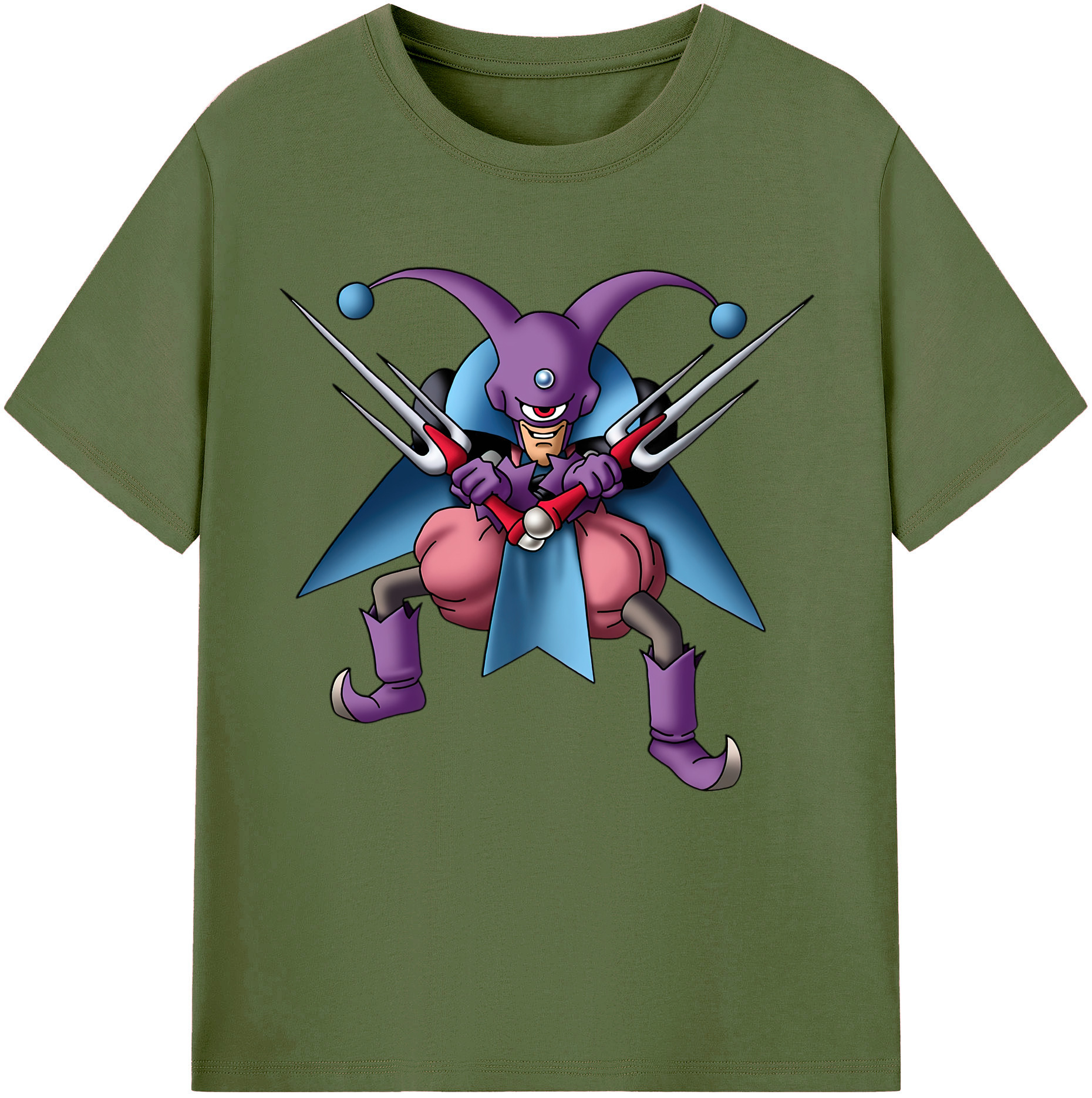 （画像用） ドラゴンクエスト Doragon Kuesuto Dragon Quest 綿100％半袖Tシャツ（フロントプリント）